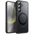 JETech Coque Magnétique pour Samsung Galaxy S24+ / S24 Plus 5G, Compatible avec MagSafe, Étui Housse Antichoc à Dos Translucide Mat (Noir)